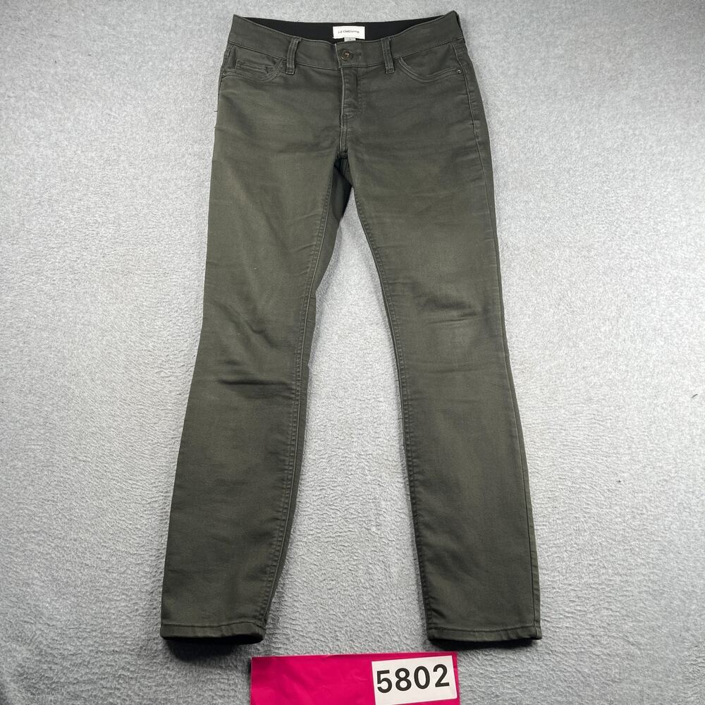 Liz Claiborne Stretch Jeans Casual Green Womens Size 4